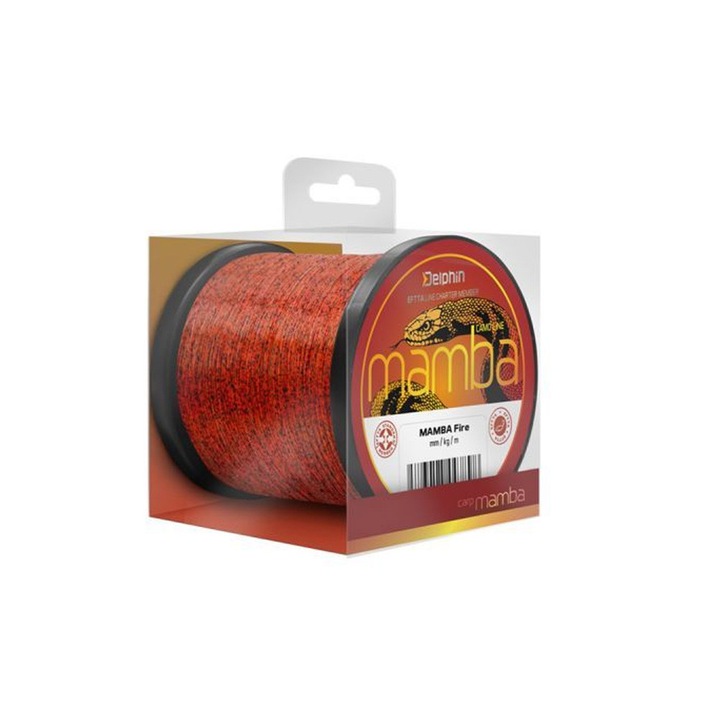 Delphin Mamba Carp Fire monofil zsinór 0.26mm/5.2kg/600m