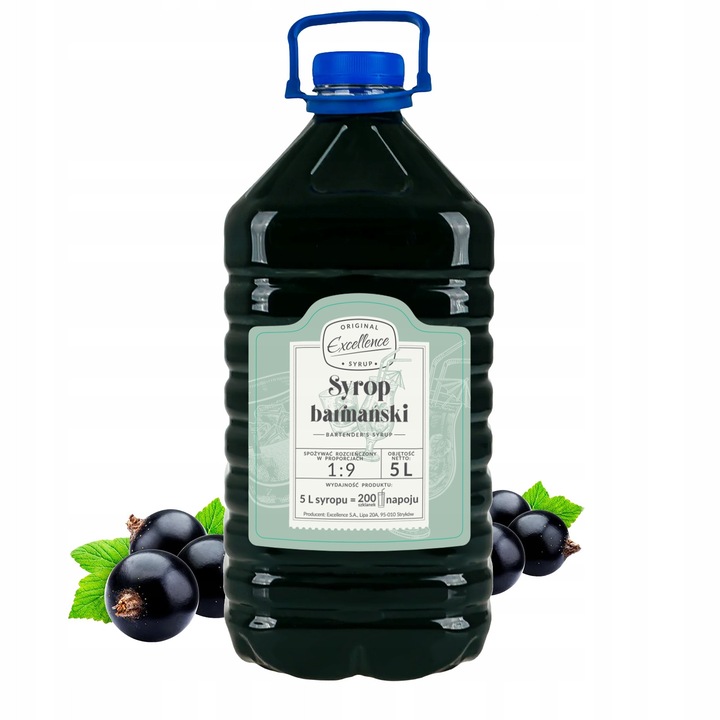 Sirop gastronomic, Excellence, aroma de coacaze negre, 5L