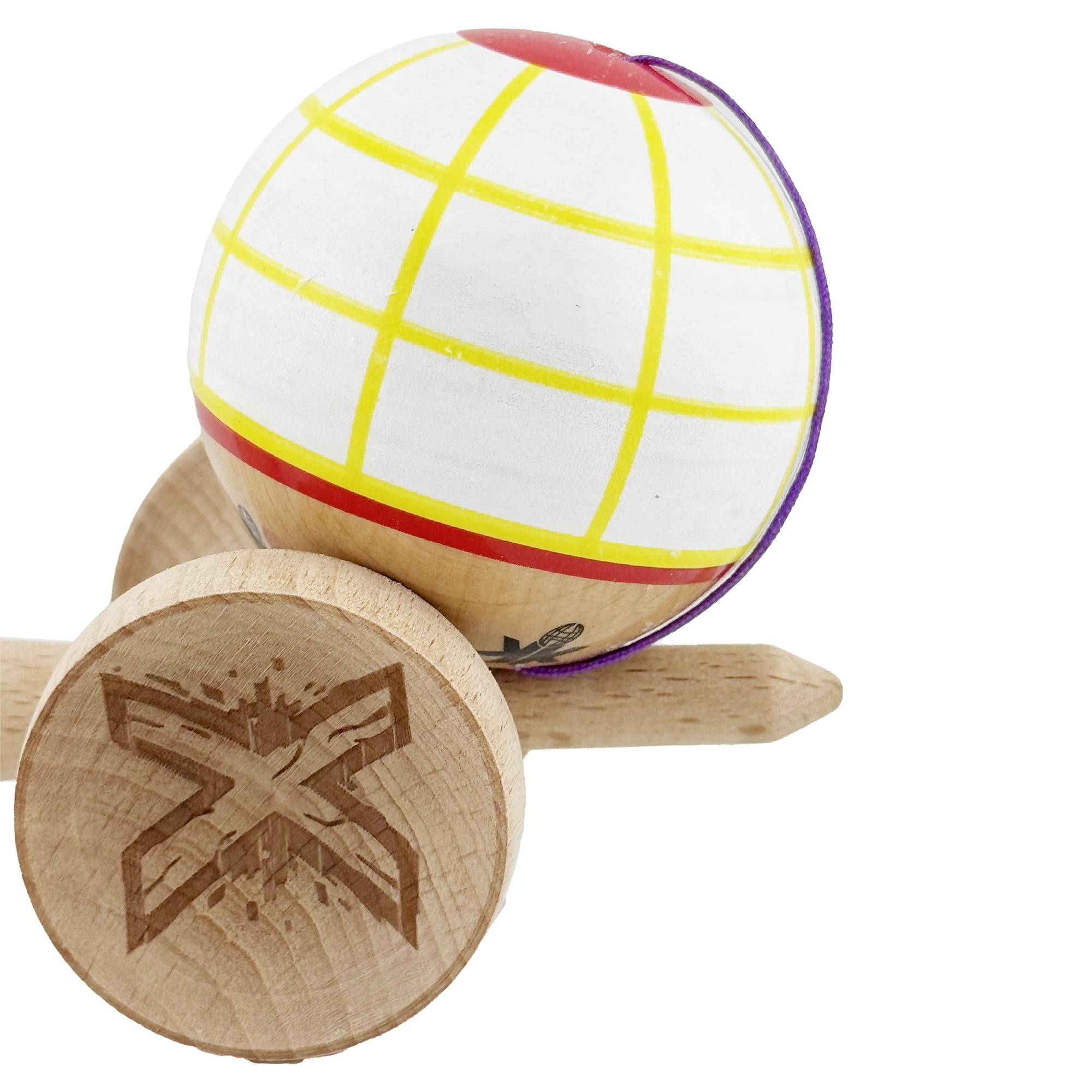 Kendama X Originala, Profesionala, Big Cups V2, Model Glob Super