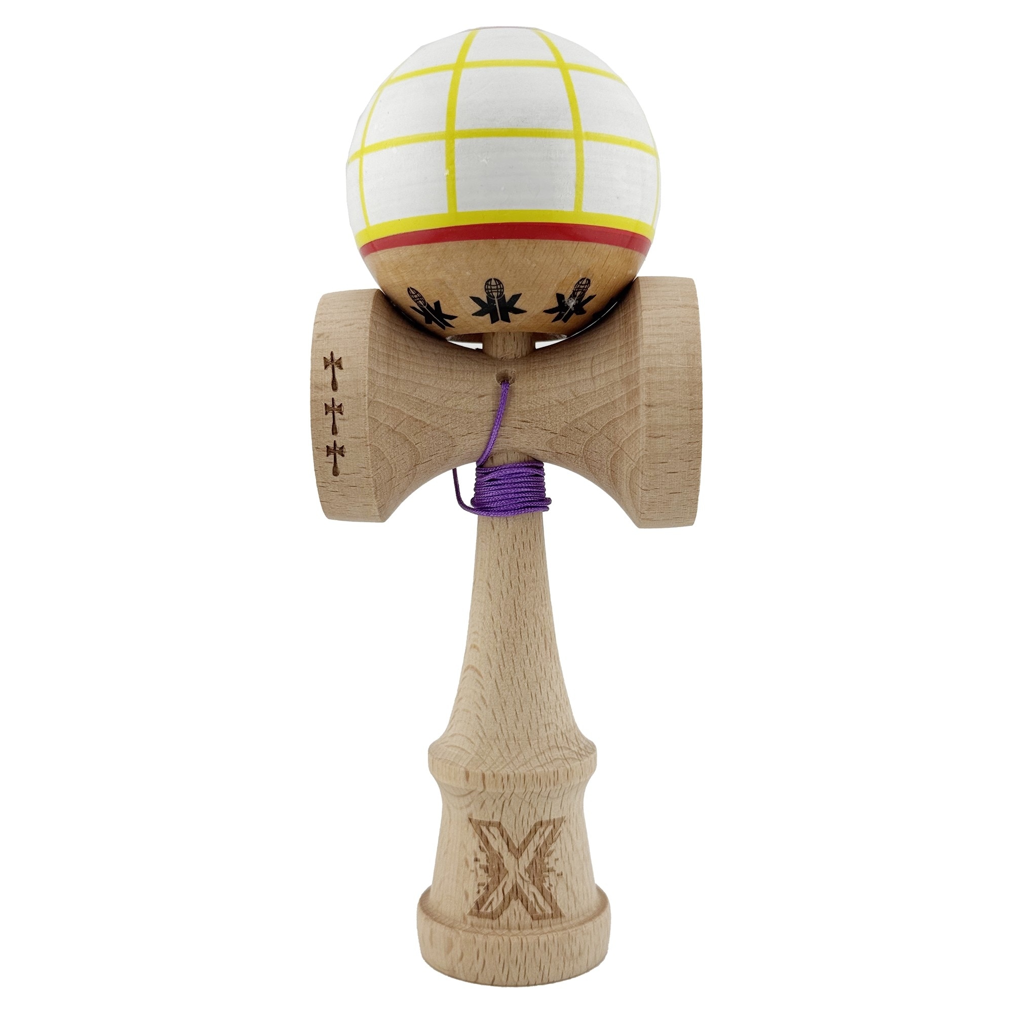 Kendama X Originala, Profesionala, Big Cups V2, Model Glob Super