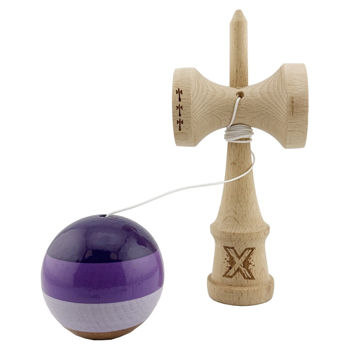 Kendama, Big Cups V2, cupe mari, purpuriu/mov/lila, 18, 5x7x6cm