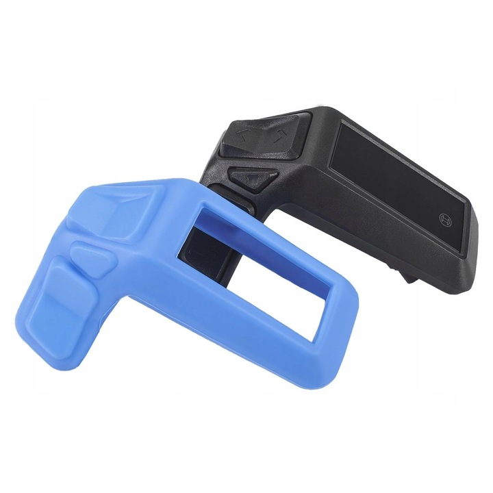 Etui de protectie pentru display, Besudo, compatibil cu Bosch Purion 200, silicon moale, albastru, 9x6,5x2cm