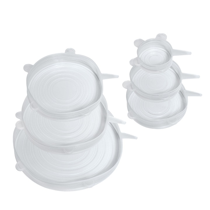 Set de 6 capace din silicon Kuchenprofi, diverse dimensiuni 6,5x20cm, rezistente la temperaturi de -40C la 230C
