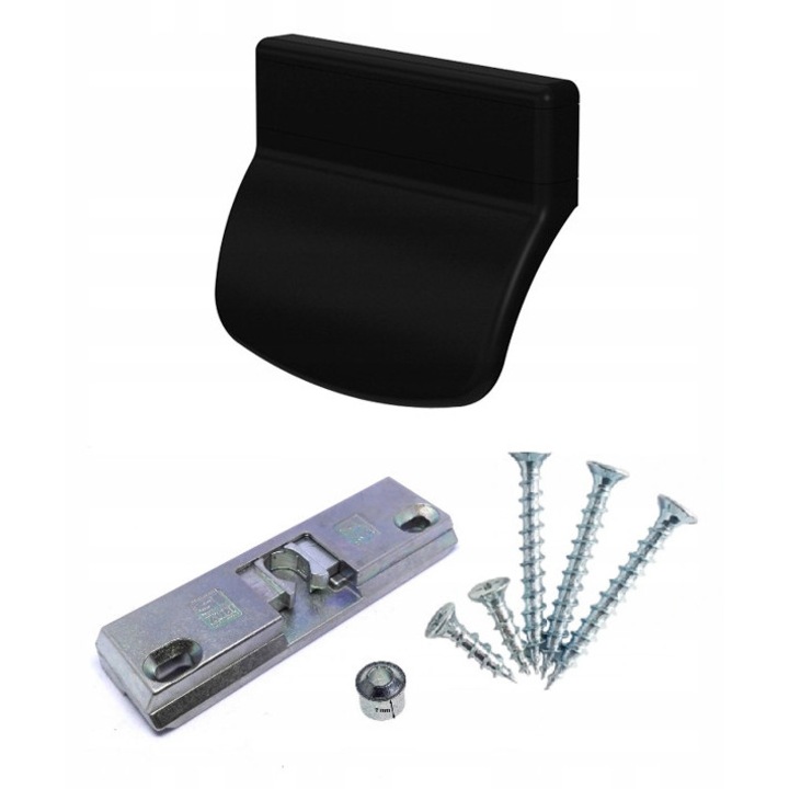 Zatrasa balconara cu poseta, Medos, rezistenta la intemperii, montaj usor, negru