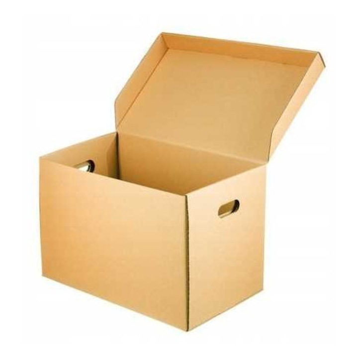 Set 40 cutii de carton PAKO 500x300x325mm, culoare bronz, 410g/m2