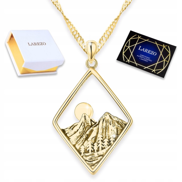 Colier din argint 925 cu placare aurie, model Gory, 42cm + 3cm