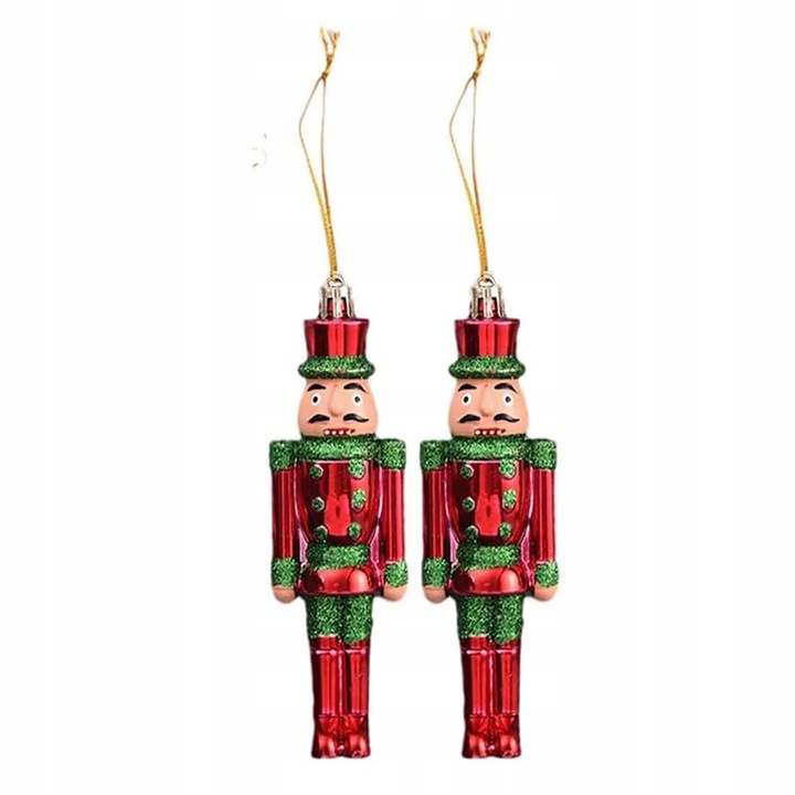 Set 2x Spargatori de Nuca Decorativi, Verde si Rosu, Dimensiuni Mici