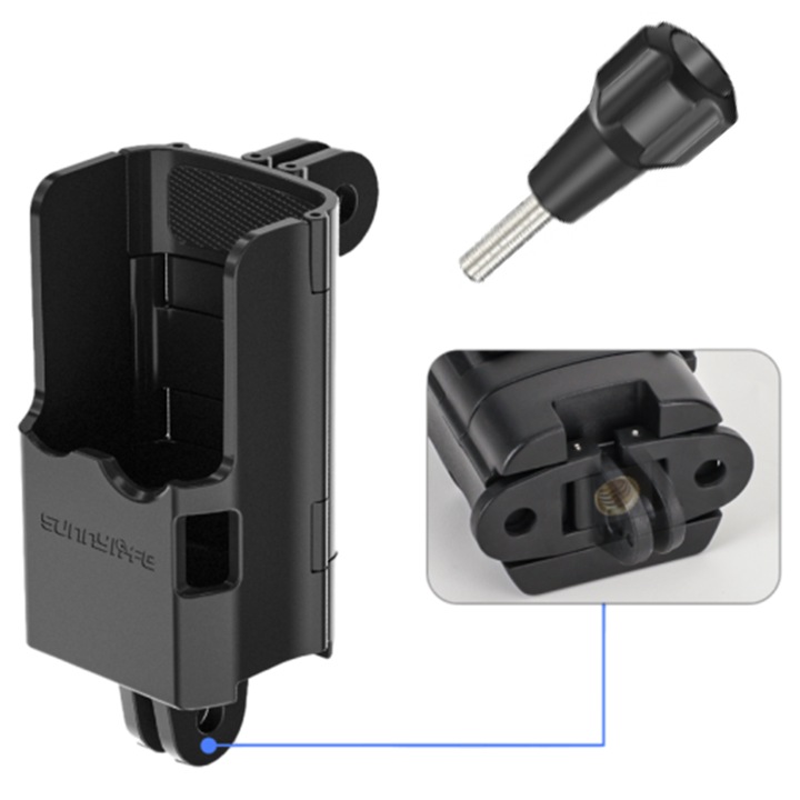 Адаптер 3 в 1 за DJI Osmo Pocket 3, Sunnylife, 1/4 инча, сгъваем, 71x47x36 мм