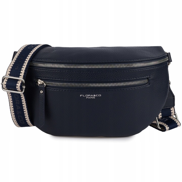 Дамска чанта Flora & Co, екологична, гранат, 18x28x8см, комплект с колан