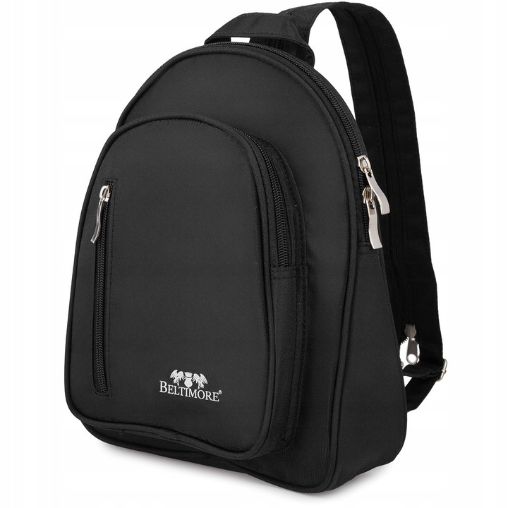 Дамска раница Beltimore, черна, 28x25x10см, 5 джоба, 2 отделения