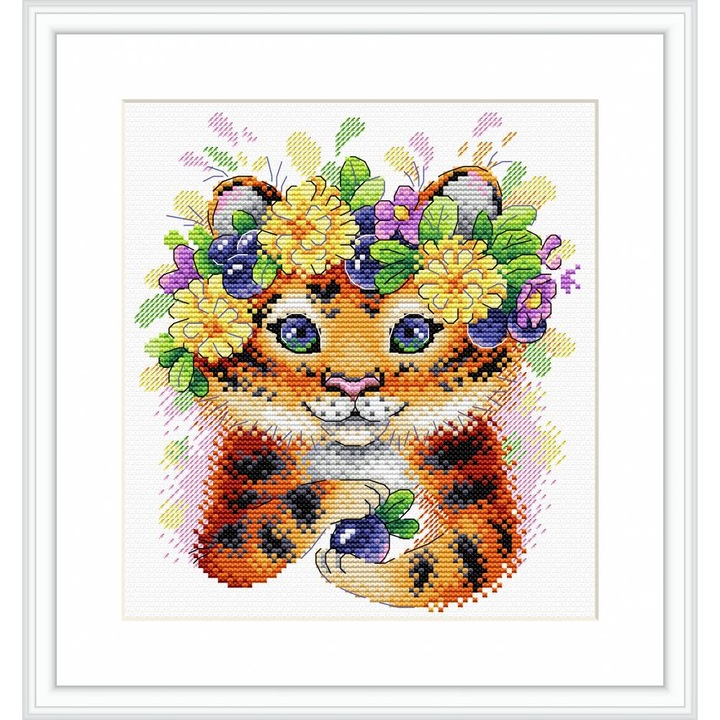 Комплект за бродиране с кръстат бод MP Studia "Един летен ден" 18x19 см