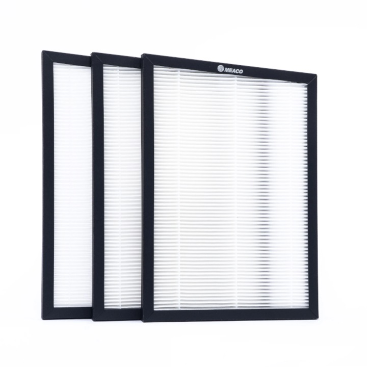 Filtre HEPA pentru dezumidificatoare Meaco, set de 3, compatibile cu modele 12L si 20L