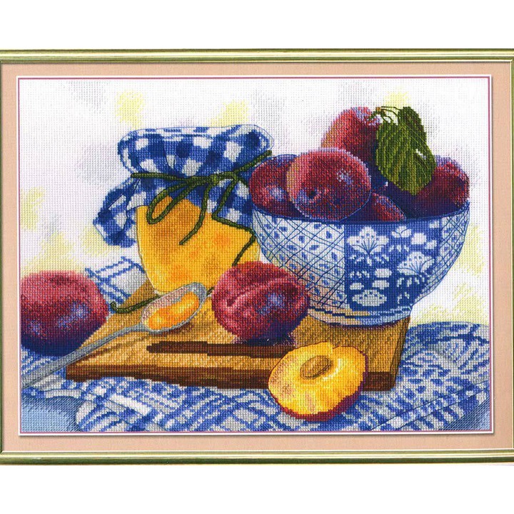 Комплект за бродиране с кръстат бод MP Studia "Сладко" 27x21 см