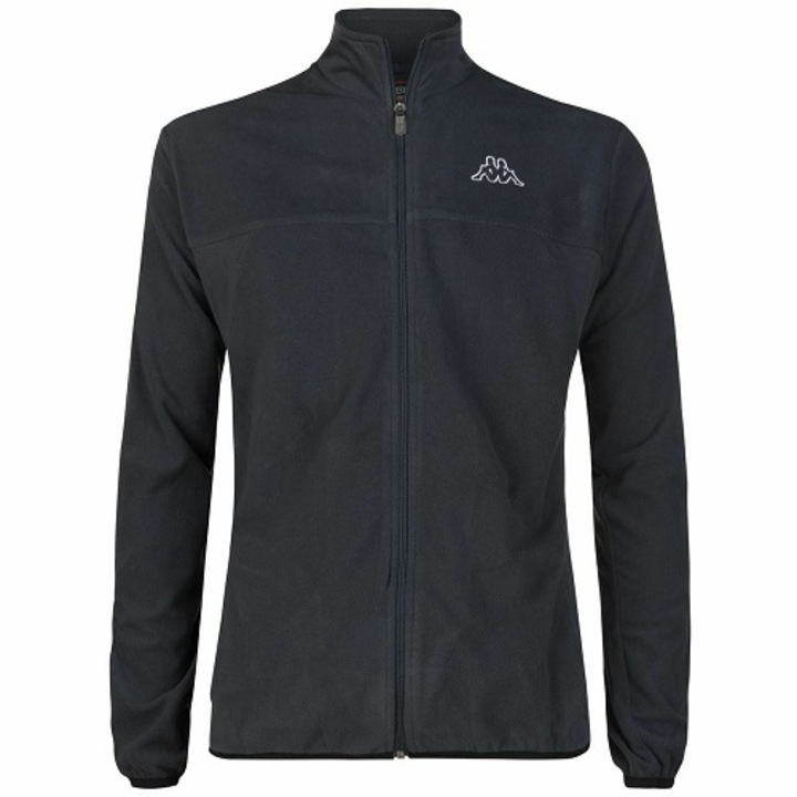 Bluza fleece Kappa Vaurion, croi slim, gri inchis, marimea 2XL