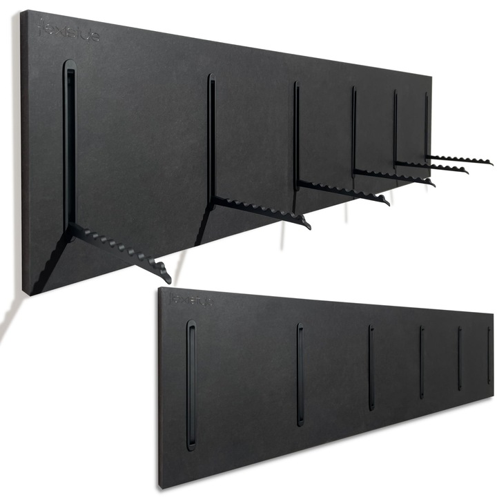 Cuier MDF, FLEXISTYLE, 25x100cm, Negru