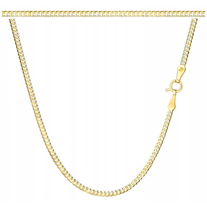 Lantisor, Larezo, Argintiu 925, 42 cm, Auriu