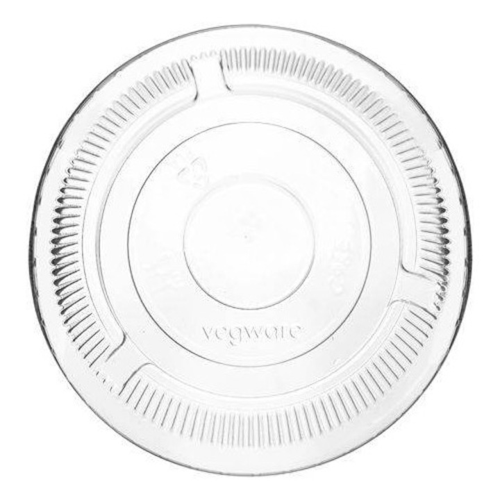 Set 50 Capace pahare PLA, Vegware, 96 mm, transparent, biodegradabil