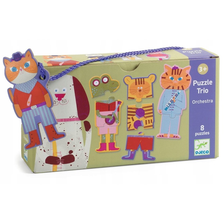 Puzzle Djeco Trio Orchestra 3+ Varste - 24 picioare