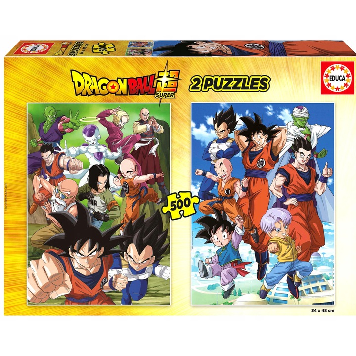 Пъзел Educa Dragon Ball Super 2 x 500 елемента