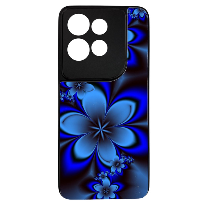 Калъф Soft TPU съвместим с Motorola Edge 50 Neo 5G, дизайн Blue Flower
