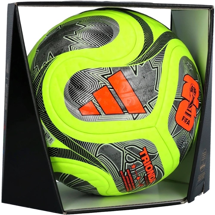 Minge fotbal Adidas FIFA World Cup 2026 Trionda Pro Winter, verde neon, marimea 5