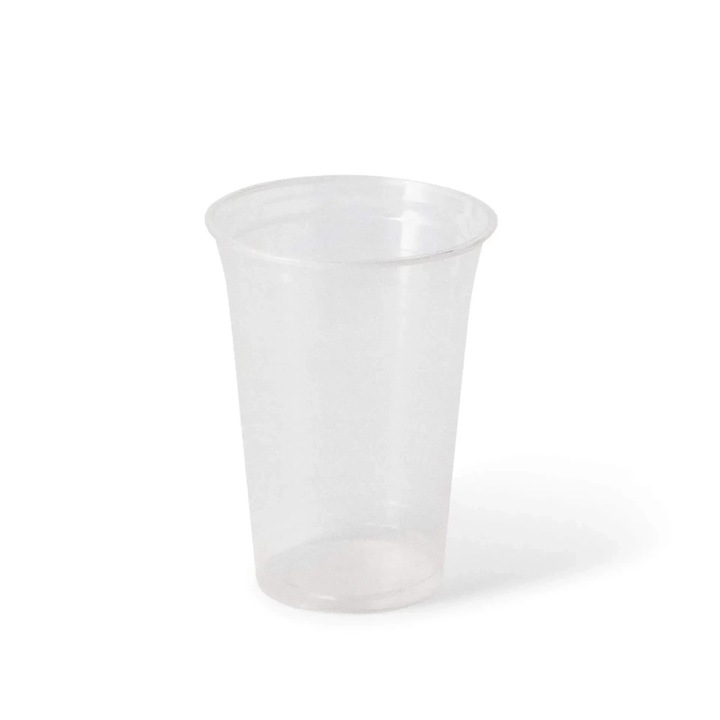 Set 50 cupe PLA 400 ml, transparente, 95 mm