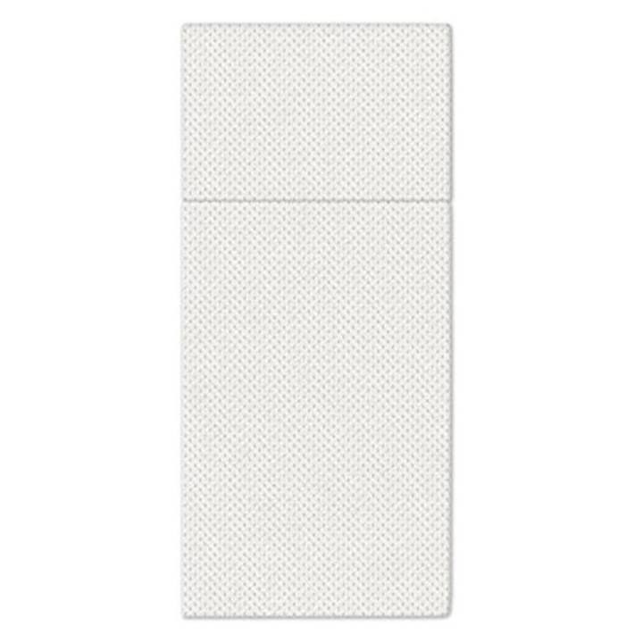 Set 50 servetele pentru tacamuri, PAW, Softpoint, design buzunar, alb, 32x38cm