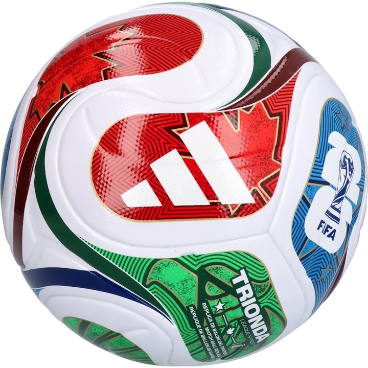 Minge fotbal Adidas Trionda League Street, alb, marimea 5, material sintetic