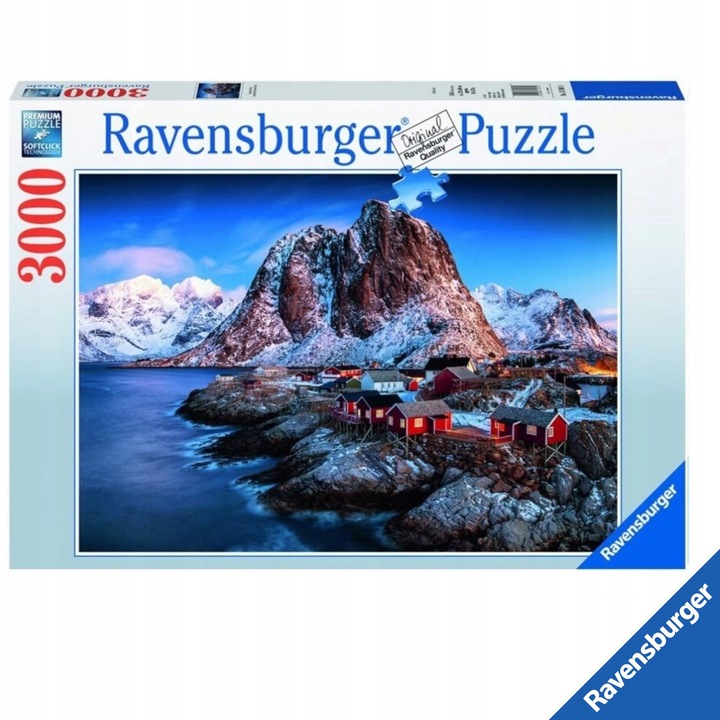 Пъзел Ravensburger 3000 части Hamnoy Lofoten, Образователна играчка