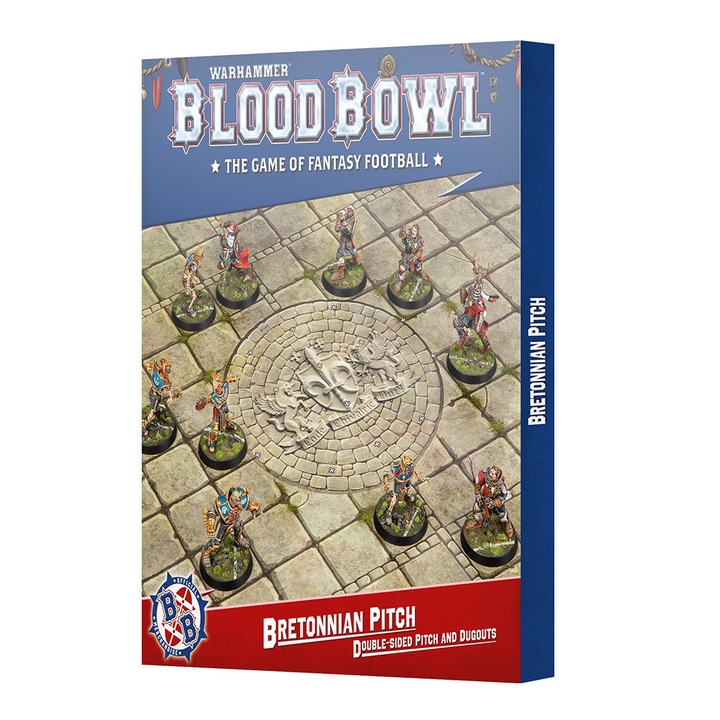 Разширение за игра Blood Bowl, Bretonnian Team Pitch & Dugouts, Games Workshop, английски език, многоцветен
