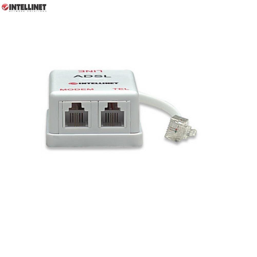 Splitter Intellinet 2/1 RJ11 ADSL, alb, 2x RJ11 - eMAG.ro