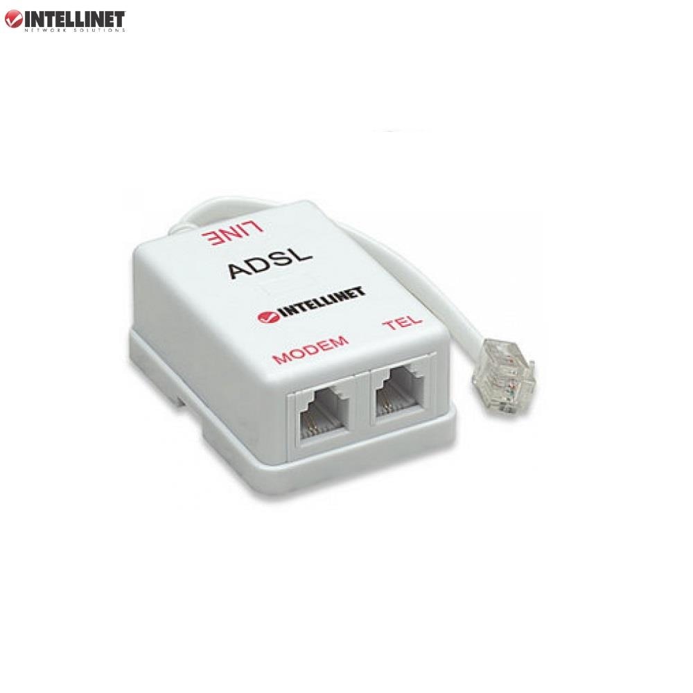 Splitter Intellinet 2/1 RJ11 ADSL, alb, 2x RJ11 - eMAG.ro