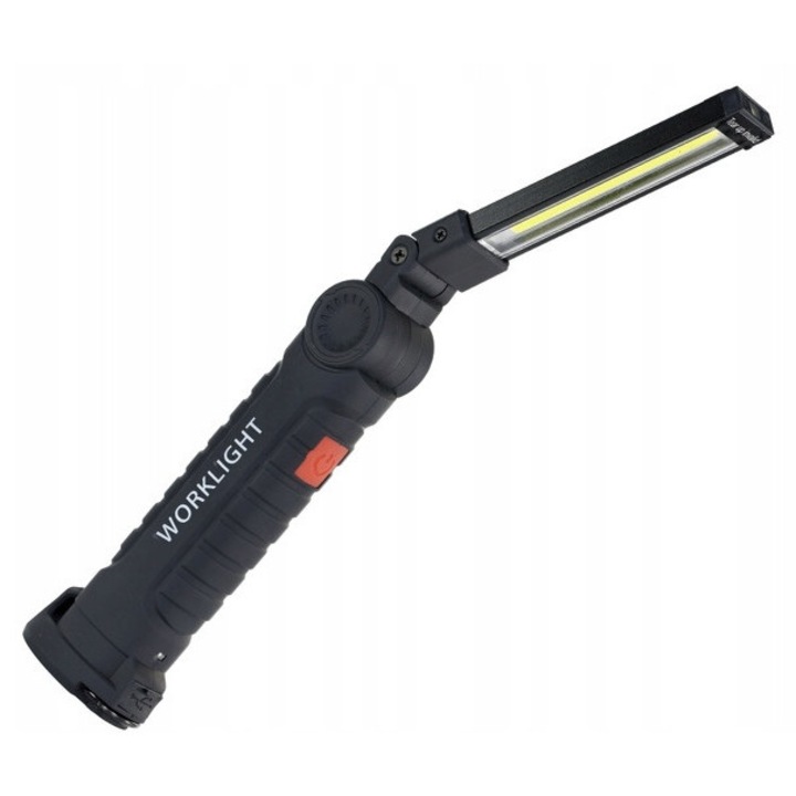 LED работна лампа с магнит и кука, 5W, 1W, 270°, тънка