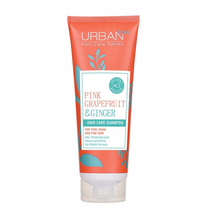 Sampon Urban Care Pink Grapefruit & Ginger pentru par subtire, 250ml, fara parabeni si silicon
