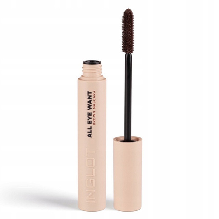 Mascara INGLOT All Eye Want, brun, 8,5ml, efect de volum