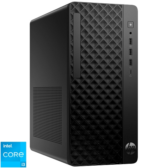Sistem Desktop PC HP ProDesk 2 G1i E Tower cu procesor Intel® Core™ i3 14100 pana la 4.7GHz, 16GB DDR5, 512GB SSD, Intel® UHD Graphics 730, Free DOS, Black