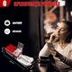 Aparat Masina de injectat tutun electrica, Reglarea celor 5 viteze, Electric Profesional de Facut Tigari, 3 dimensiuni tuburi metalice (8mm, 6.5mm, 5.5mm), Design Ergonomic, Accesorii Incluse, Compact, Rosu