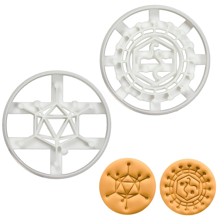Set de 2 forme de biscuiți Adenovirus și Retrovirus, Bakerlogy