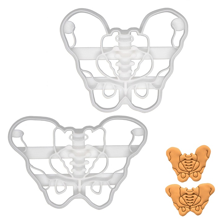 Set de 2 forme de biscuiți Pelvis Masculin și Feminin, Bakerlogy
