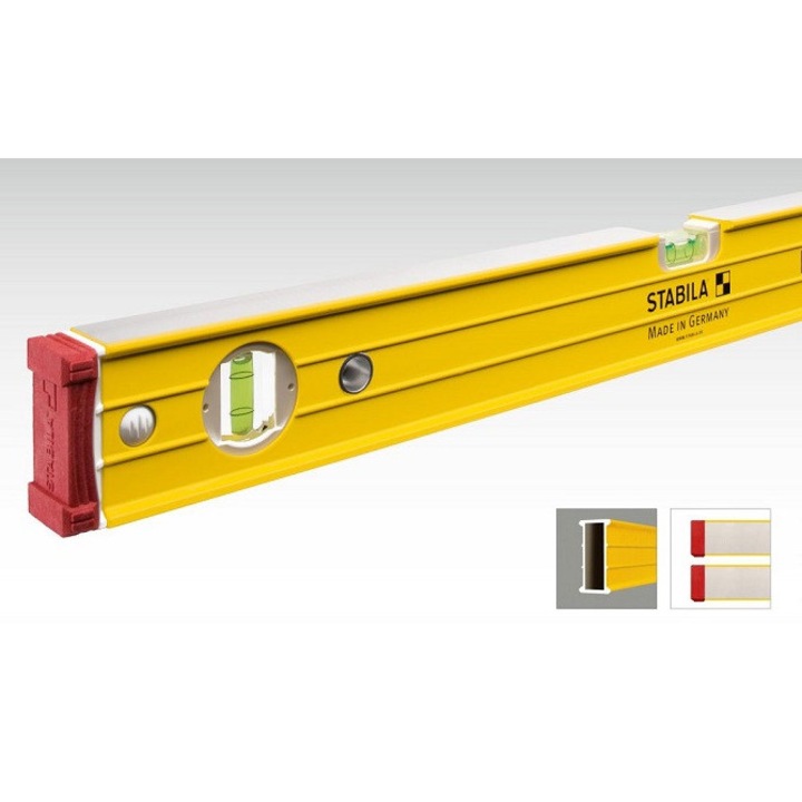 Нивелир Stabila 96-2, 61 см, 2 вертикални либели, алуминиев профил