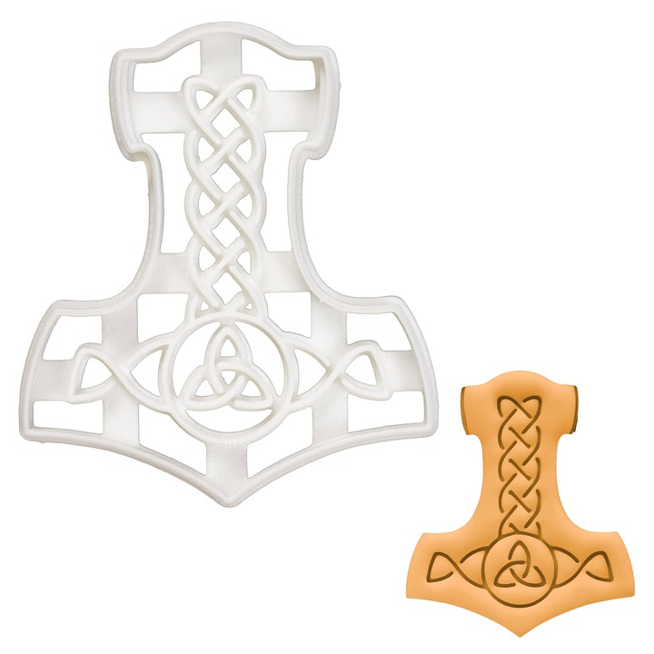 Форма за бисквити Mjolnir, bakerlogy, сребриста, 1 брой