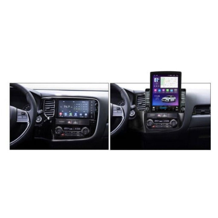 Navigatie Mitsubishi Outlander 4 2020 - 2024, Android 14, 4GB RAM Ecran Tesla 9.7 inch, Procesor Octacore, Slot sim 4G, Sunet DSP, Wireless Carplay si Android Auto