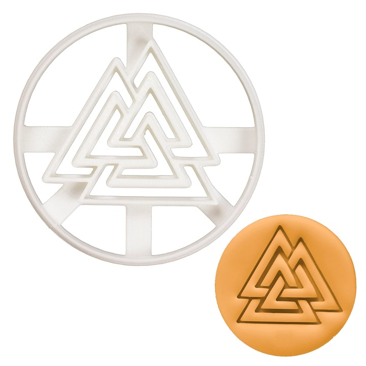 Форма за бисквити Nordic Runes - Valknut, силикон, 1 брой
