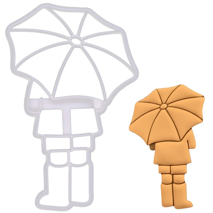 Formă de Biscuiti Bakerlogy Umbrella Buddy, silicon, design detaliat, pentru copt și meșteșuguri