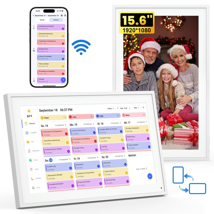 Digitális naptár NewYes 15 "6", Wi-Fi, Érintőképernyő, 32GB