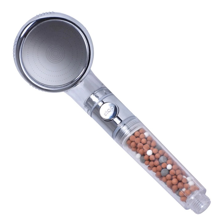 Cap de Dus, B2X, cu Filtru Premium, Argintiu