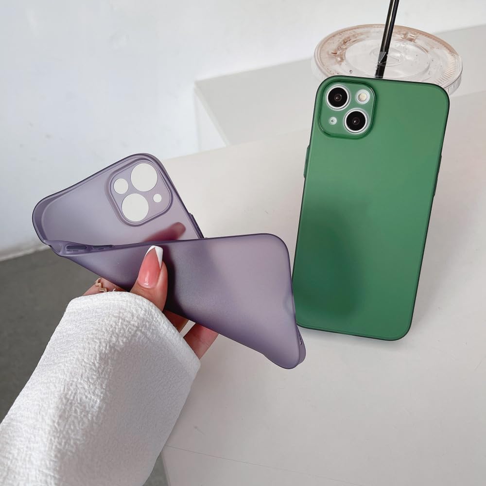 Set 2 Husa pentru iPhone 16 Pro Max, PsAyl®, Ultrasubtire, TPU, Mata, anti-amprente, 0.3mm, Frosted, Albastru inchis