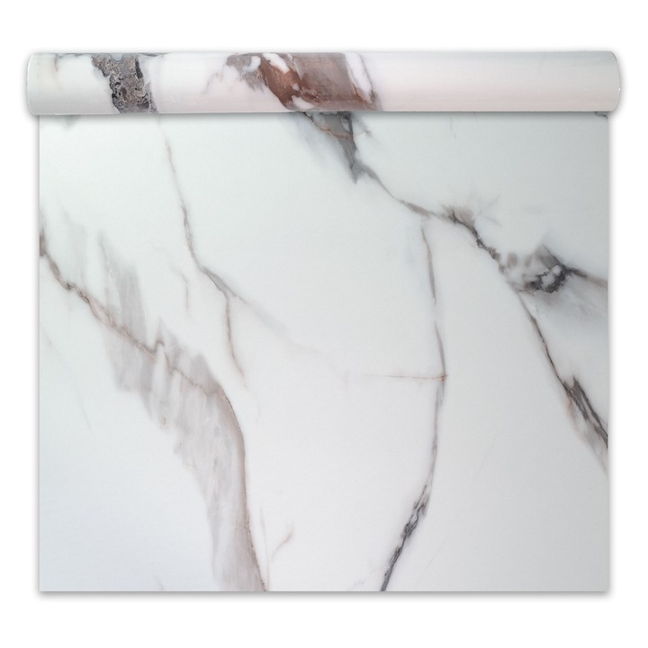 Rola panou autoadeziv, Naimeed D7395, design modern, 2.5mm grosime, 120x280cm, Alb