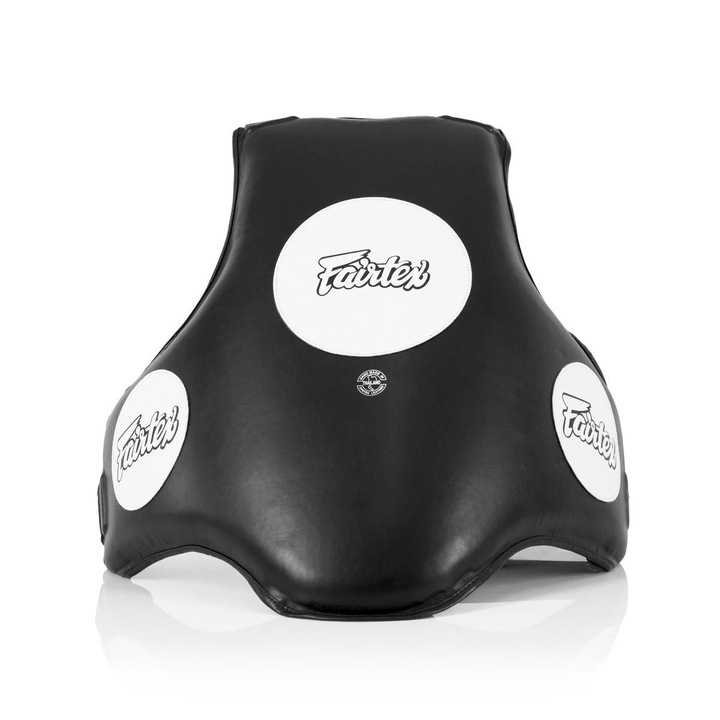 Centura de protectie pentru box, arte martiale, Fairtex Pas Trenera TV1, 4 straturi, neagra, reglabil