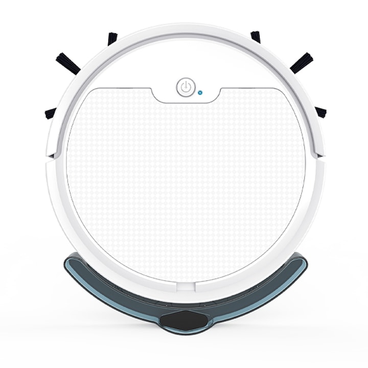 Робот прахосмукачка, Omelivon, 1100Pa, акумулаторна батерия, 400мл, бял